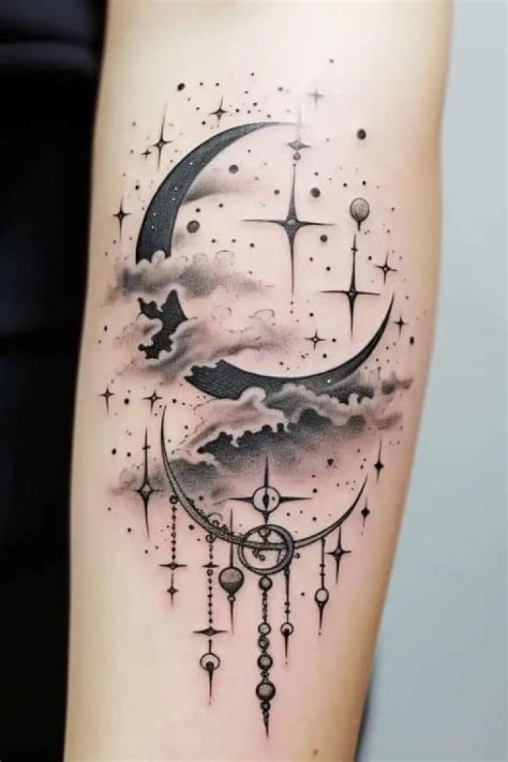Aesthetic Anime Moon Tattoos | Designs And Inspirations