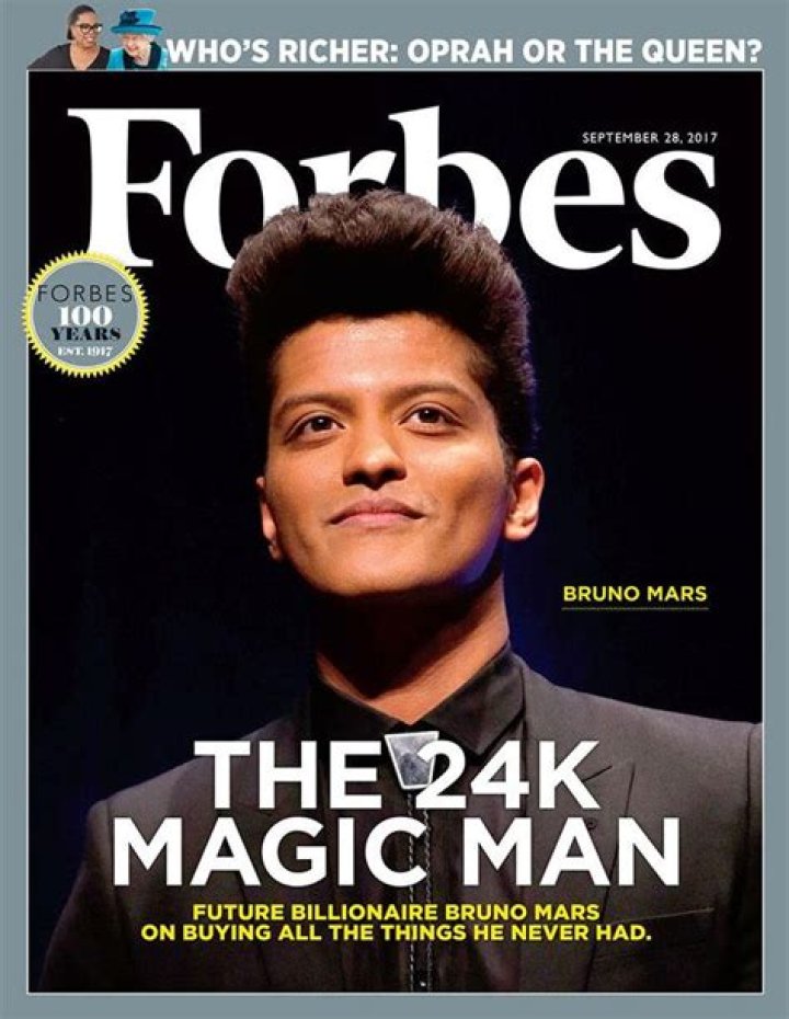 Bruno Mars: A Journey Through Success According To Forbes Magazine