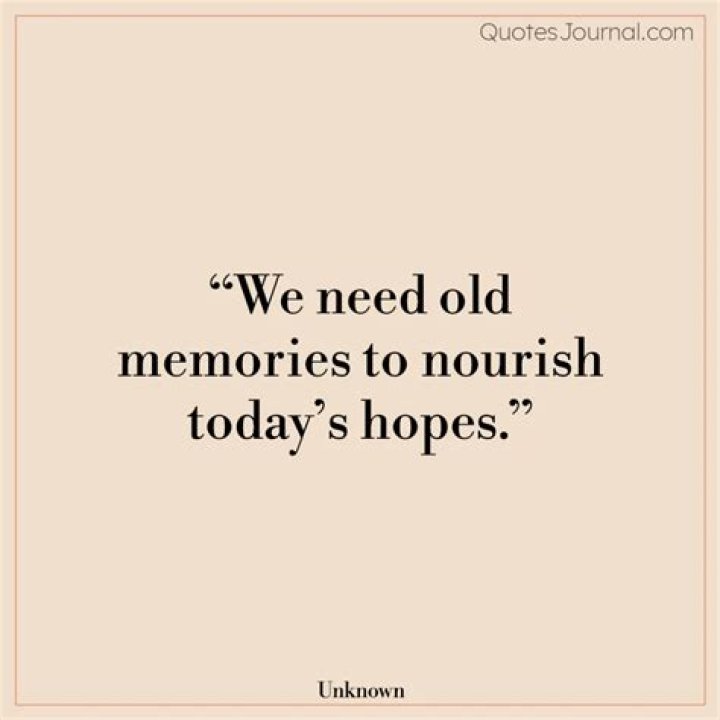 Cherishing The Past: A Journey Through Old Memories Quotes