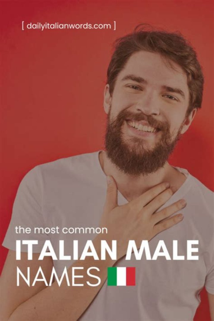 Discover Enchanting Italian Male Names: A Journey Of Timeless Masculinity