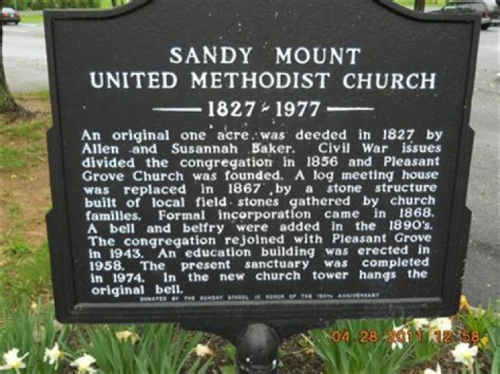 Discover History At Sandy Mount United Methodist Church Cemetery