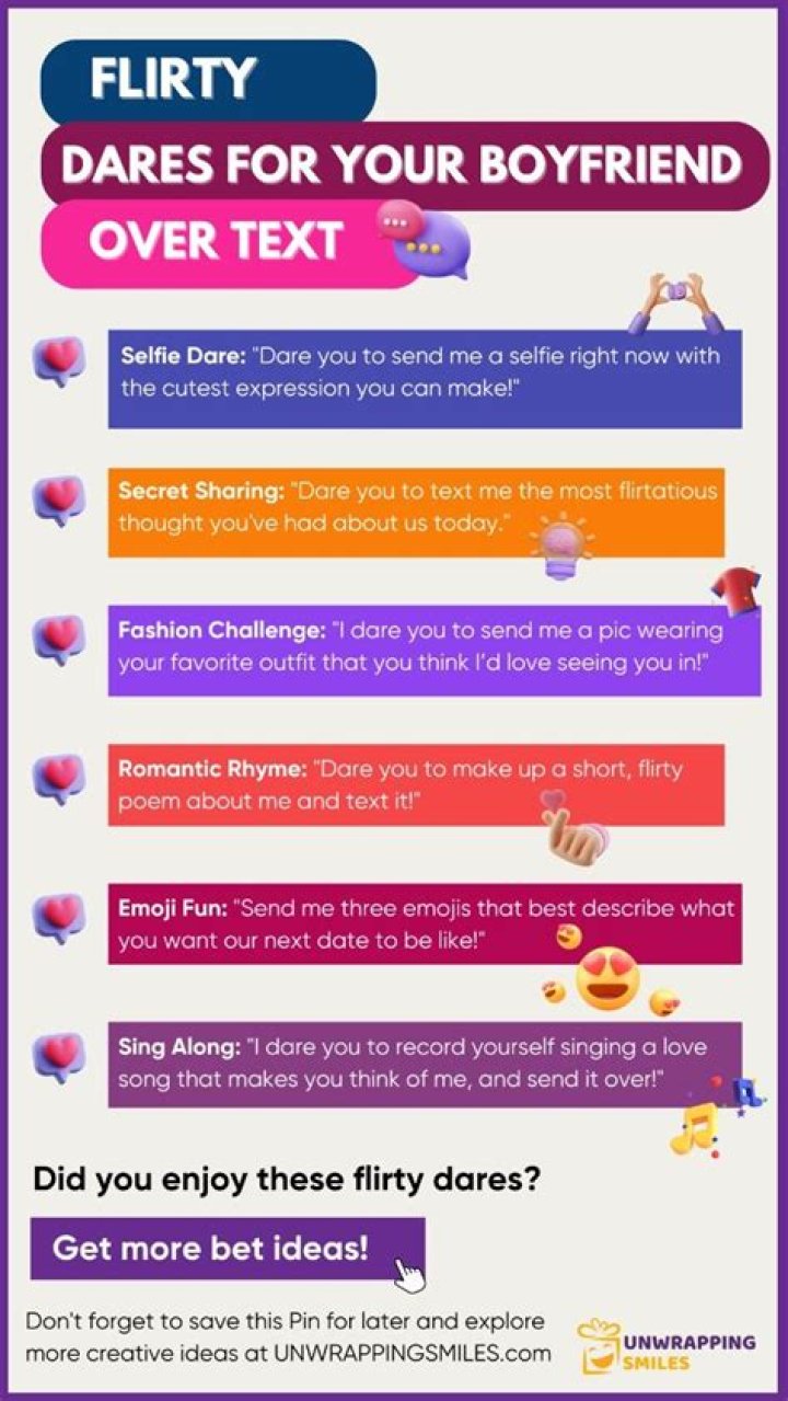 Exciting And Harmless Dares For Your Boyfriend Over Text