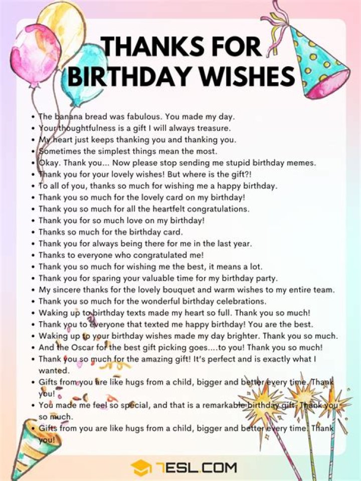 Expressing Gratitude On Special Occasions: Giving Thanks In Birthday Wishes