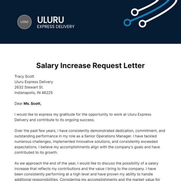 How To Craft A Compelling Letter For A Salary Increase
