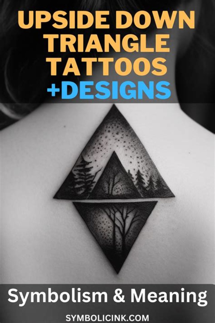 Luscious Upside Down Triangle Tattoo Designs And Meanings