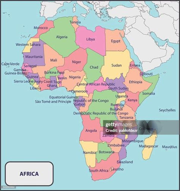 Political Map Of Africa With Capitals For Easy Navigation And Understanding