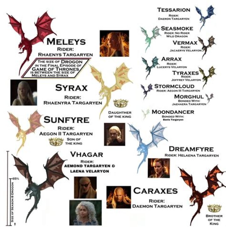 The Ultimate Guide To Game Of Thrones Dragons: Names, Stats, And Powers