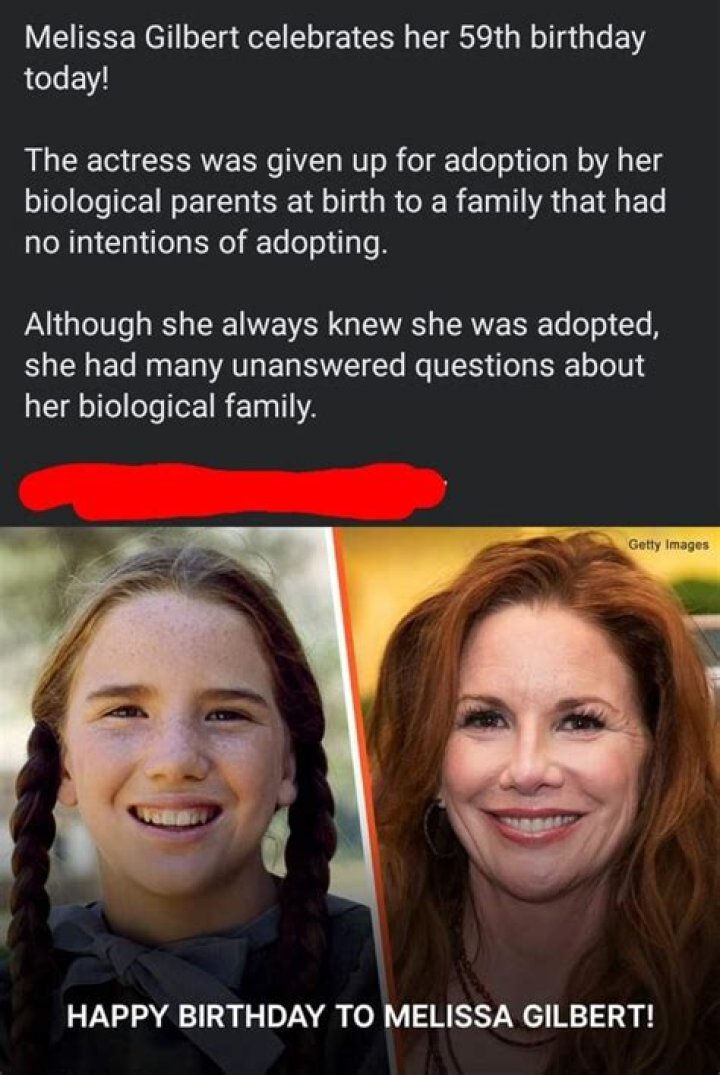 Uncovering The Truth: Is Melissa Gilbert Adopted?