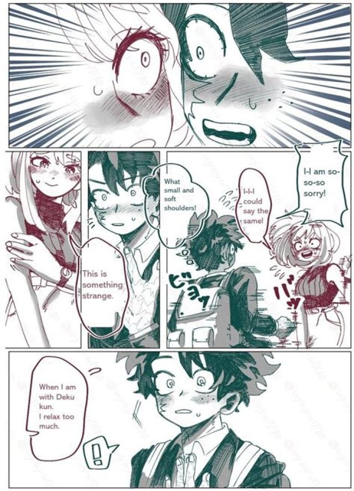 Uraraka X Deku Kiss: A Moment To Remember